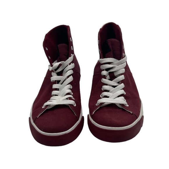 Nike Burgundy Player High Top Sneakers Size 9 Men’s - Picture 3 of 9
